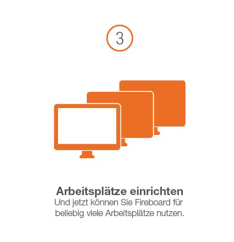 Richten Sie Fireboard auf beliebig vielen Arbeitsplätzen ein