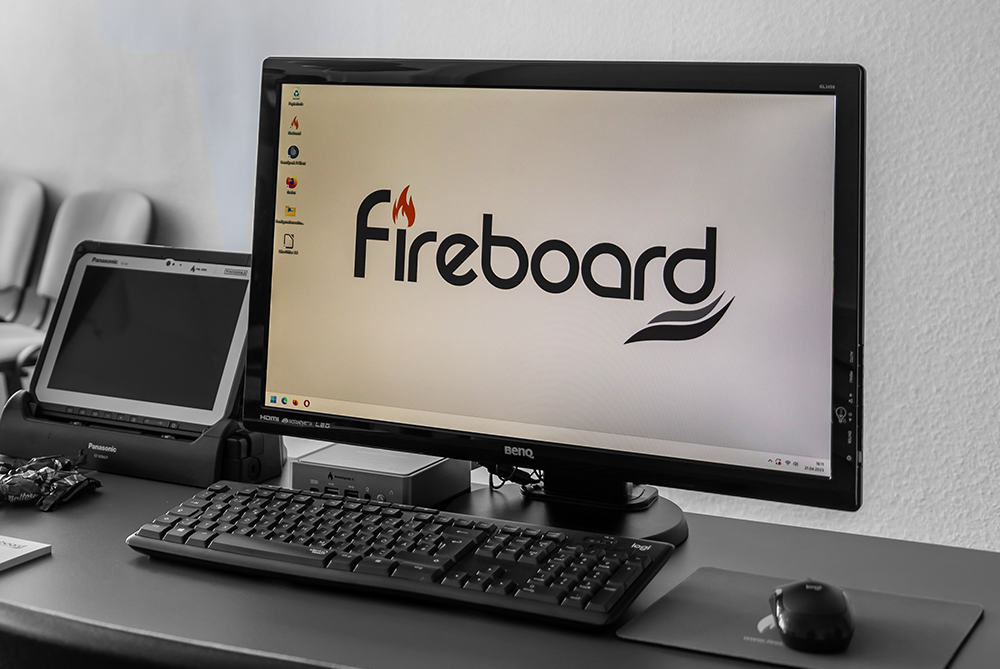 Fireboard-Arbeitsplatz