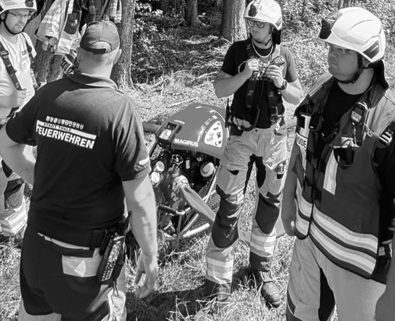 Waldbrandübung