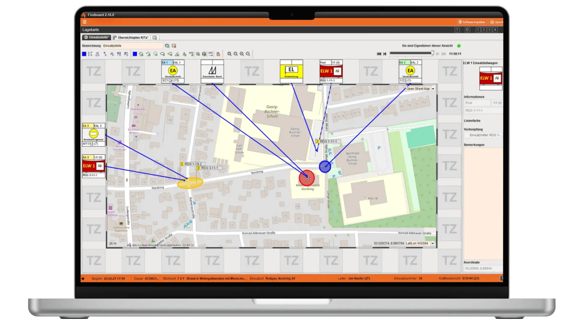 Statusverarbeitung PLUS - Lagekarte GPS Marker-2